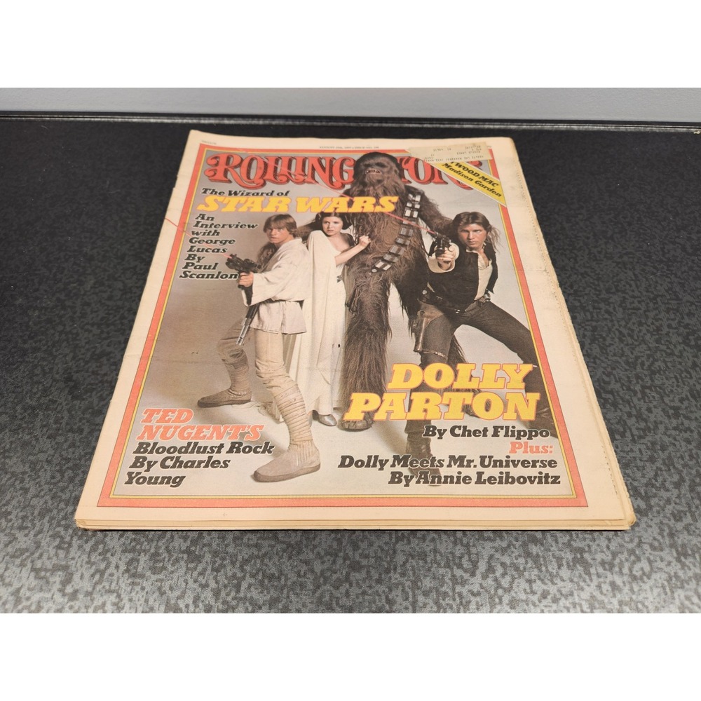 Rolling Stone Magazine August 25 1977 Issue 246 Star Wars Dolly Parton Newspaper